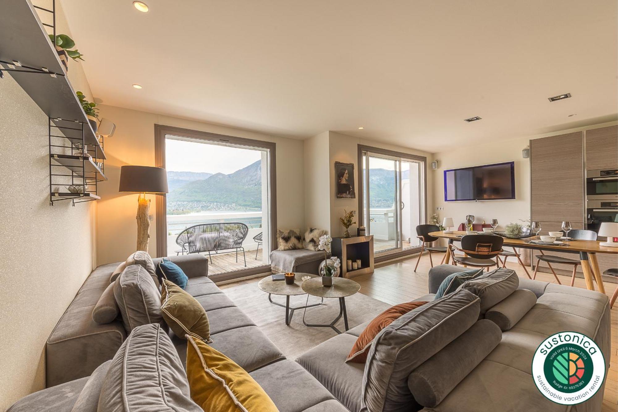 Annecy Lake, Luxury Top Floor Apartment - Lla Selections By Location Lac 안시 외부 사진